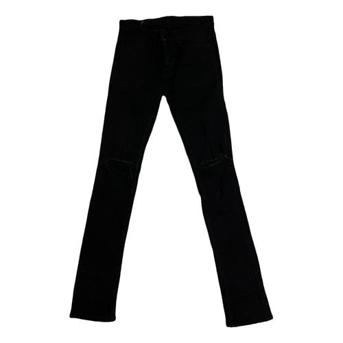 Pre-owned Ksubi Slim Jeans In Black