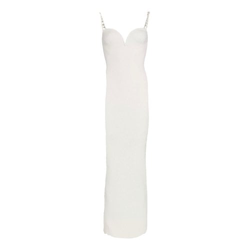 Pre-owned Galvan Maxi Dress In White