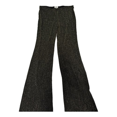 Pre-owned Lpa Trousers In Metallic