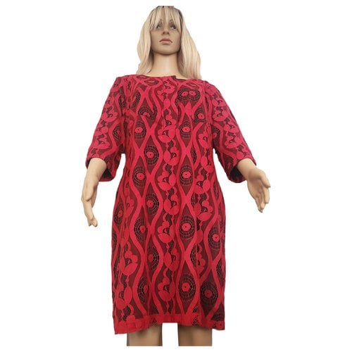 Pre-owned Andrew Marc Mid-length Dress In Red