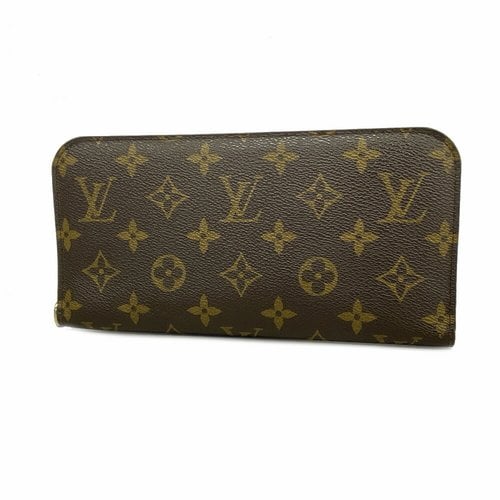 Pre-owned Louis Vuitton Cloth Wallet In Orange