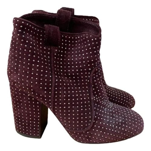 Pre-owned Laurence Dacade Ankle Boots In Purple