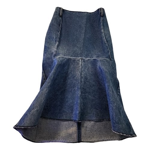 Pre-owned Balenciaga Mid-length Skirt In Blue