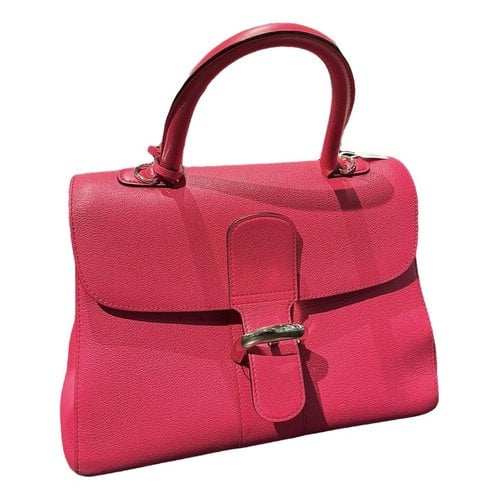 Pre-owned Delvaux Brillant Leather Bag In Red