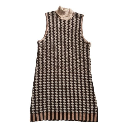 Pre-owned Missoni Wool Mid-length Dress In Pink