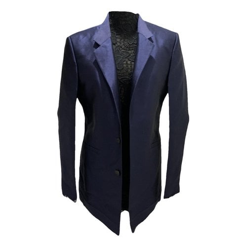 Pre-owned Givenchy Silk Jacket In Blue