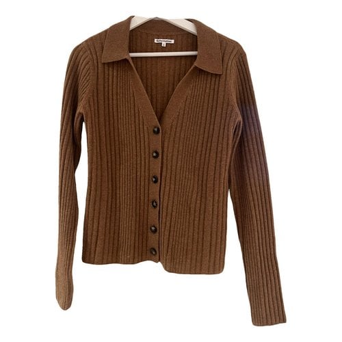 Pre-owned Reformation Cashmere Cardigan In Camel
