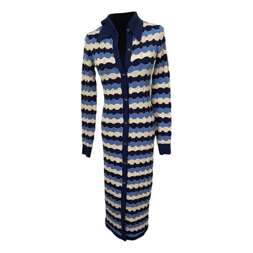 Pre-owned Dodo Bar Or Wool Mid-length Dress In Blue