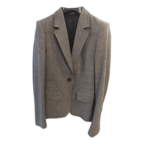 Pre-owned Gucci Wool Blazer In Anthracite