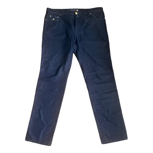 Pre-owned Borrelli Straight Jeans In Blue