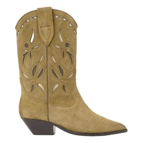 Pre-owned Isabel Marant Duerto Cowboy Boots In Brown