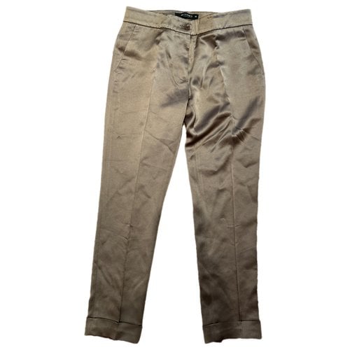 Pre-owned Etro Slim Pants In Brown