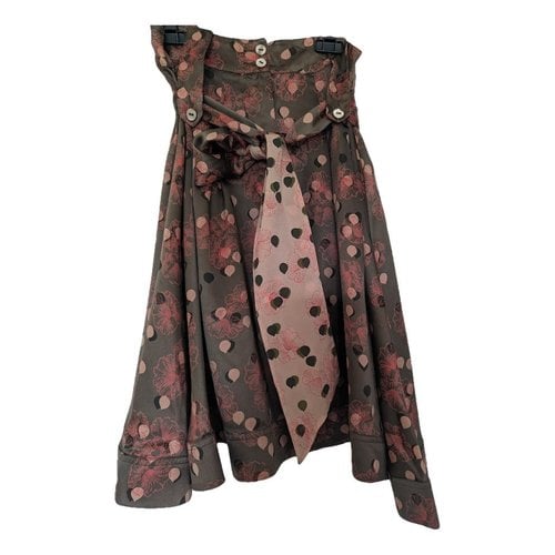 Pre-owned Essentiel Antwerp Silk Mid-length Skirt In Multicolour