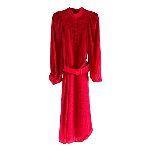 Pre-owned Rotate Birger Christensen Mid-length Dress In Red