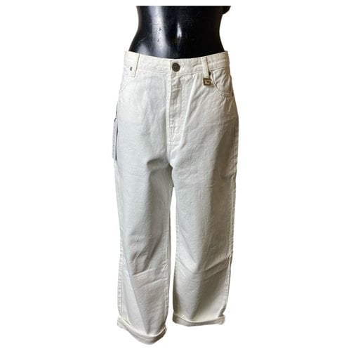 Pre-owned Gaelle Paris Large Jeans In White