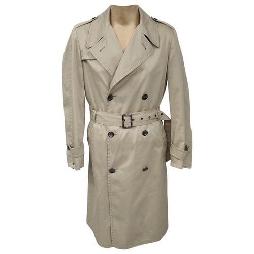 Pre-owned Emporio Armani Trenchcoat In Beige