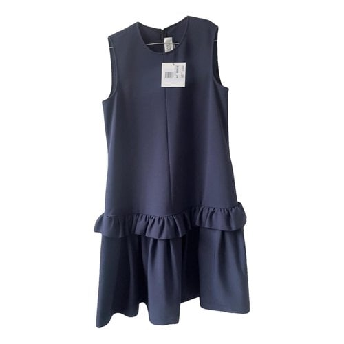 Pre-owned Victoria Beckham Mini Dress In Navy