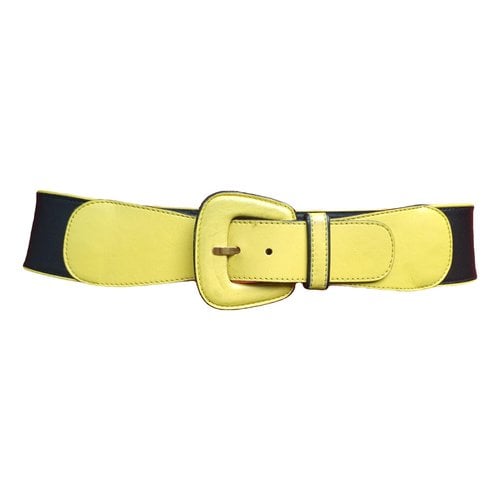 Pre-owned Escada Leather Belt In Multicolour
