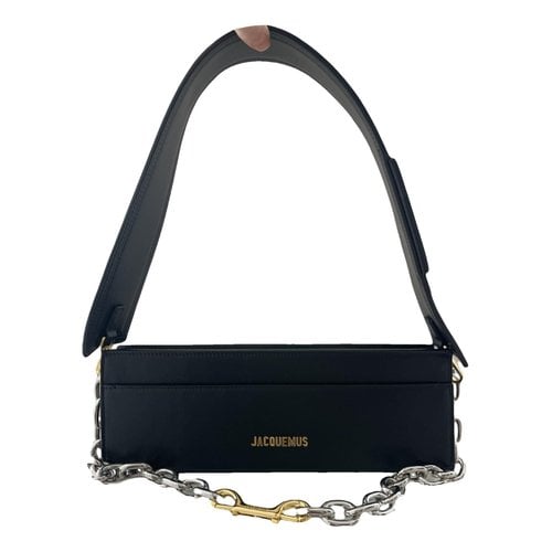 Pre-owned Jacquemus Le Ciuciu Leather Handbag In Black