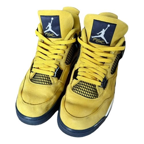 Pre-owned Jordan 4 Trainers In Yellow