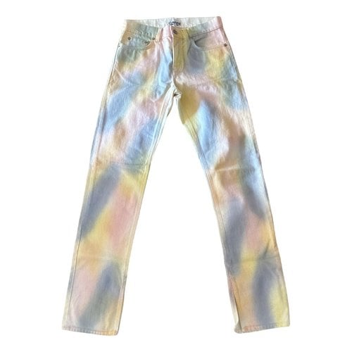 Pre-owned Ganni Bootcut Jeans In Multicolour