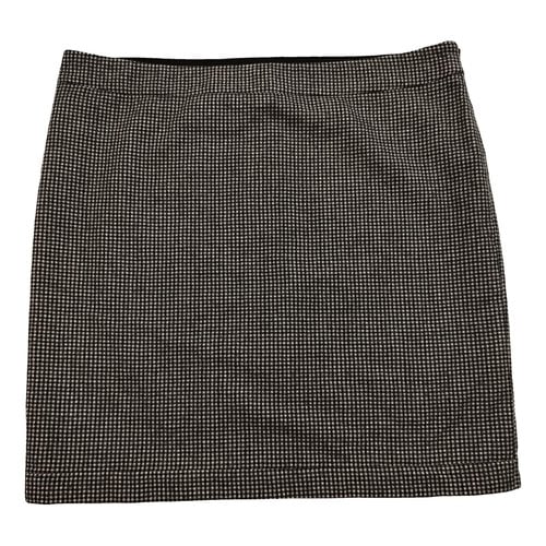 Pre-owned Moschino Wool Mid-length Skirt In Multicolour