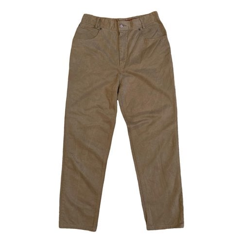 Pre-owned Burberry Straight Jeans In Brown
