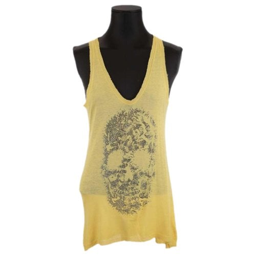 Pre-owned Zadig & Voltaire Top In Yellow