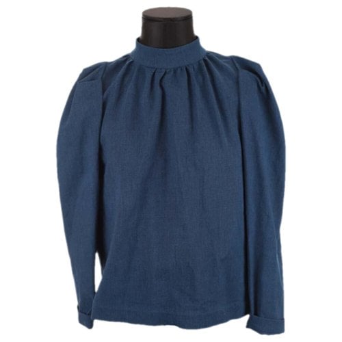 Pre-owned Roseanna Top In Blue