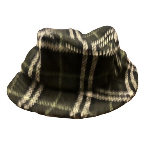 Pre-owned Burberry Wool Hat In Green