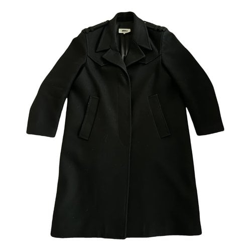 Pre-owned Mm6 Maison Margiela Coat In Black