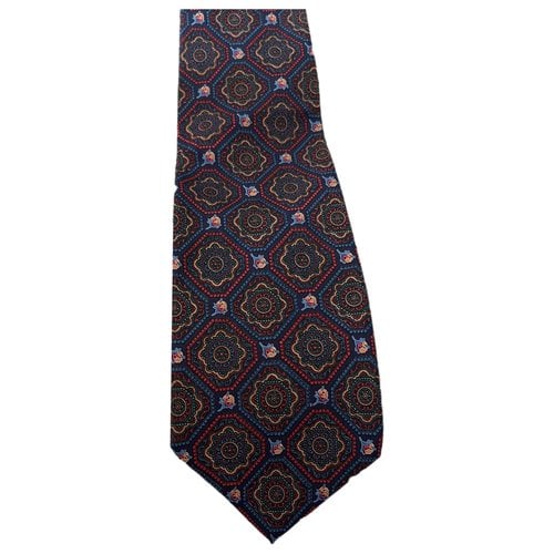 Pre-owned Longchamp Silk Tie In Multicolour