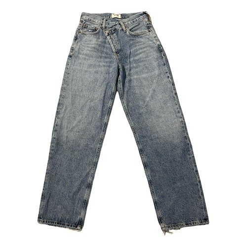 Pre-owned Agolde Bootcut Jeans In Blue