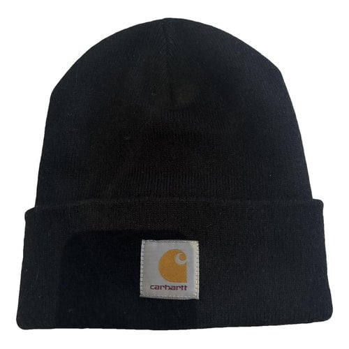 Pre-owned Carhartt Wool Hat In Black