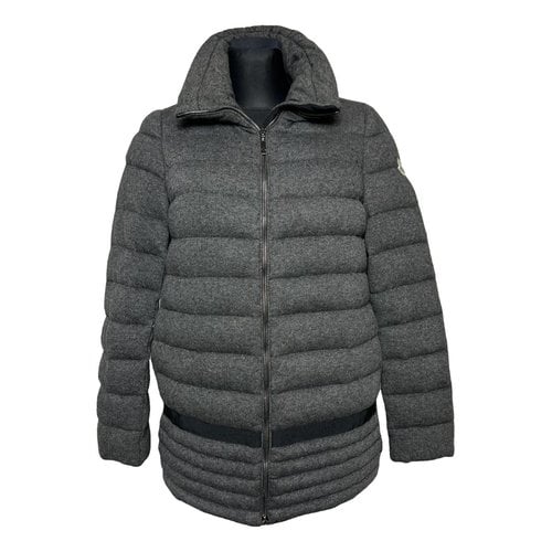 Pre-owned Moncler Wool Jacket In Grey