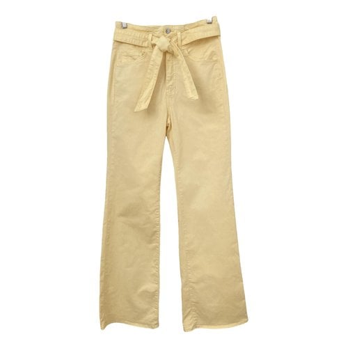 Pre-owned Veronica Beard Jeans In Yellow