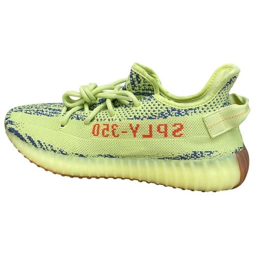 Pre-owned Yeezy X Adidas Boost 350 V2 Cloth Low Trainers In Yellow