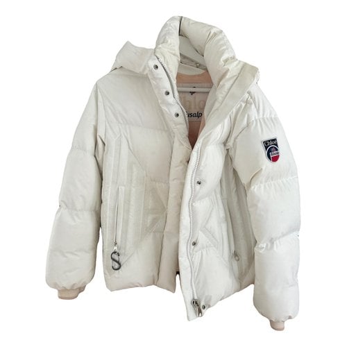 Pre-owned Chloé Jacket In White
