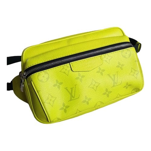 Pre-owned Louis Vuitton Outdoor Cloth Bag In Yellow