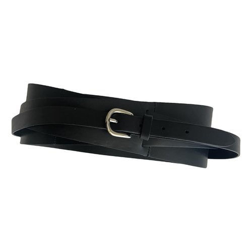 Pre-owned Isabel Marant Leather Belt In Black