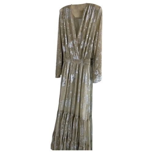 Pre-owned Ba&sh Spring Summer 2020 Maxi Dress In Gold