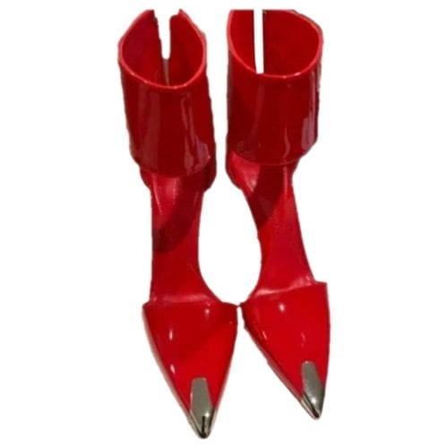 Pre-owned Alexander Mcqueen Leather Heels In Red