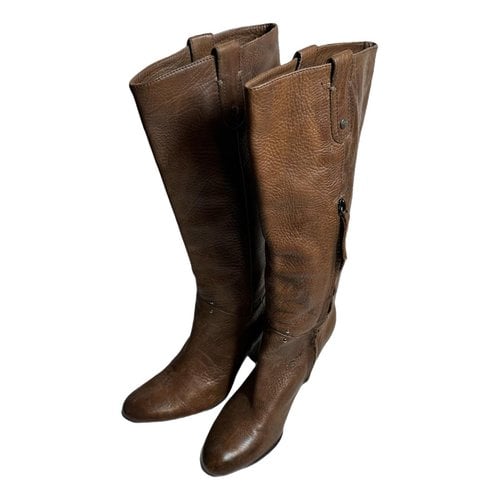 Pre-owned Buttero Leather Boots In Brown