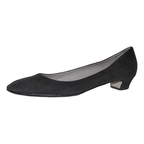 Pre-owned Sergio Rossi Ballet Flats In Grey