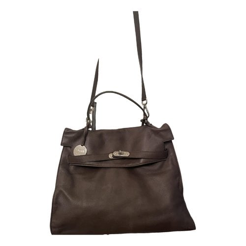 Pre-owned Seventy Leather Handbag In Grey
