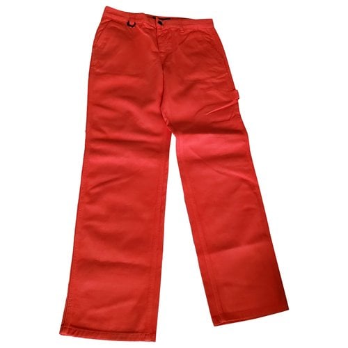 Pre-owned Trussardi Jeans Straight Jeans In Red