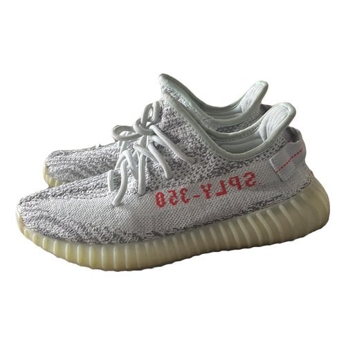 Pre-owned Yeezy X Adidas Boost 350 V2 Vinyl Trainers In Blue