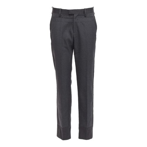 Pre-owned Undercover Wool Trousers In Grey