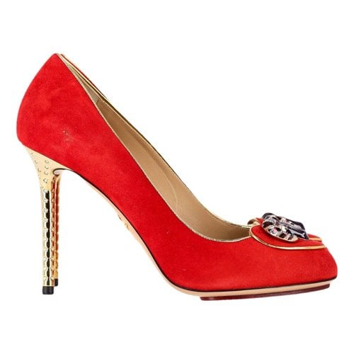 Pre-owned Charlotte Olympia Heels In Red