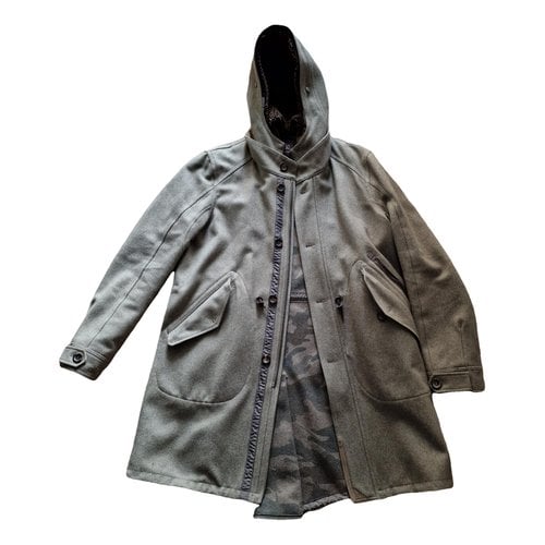 Pre-owned Jacob Cohen Wool Parka In Grey